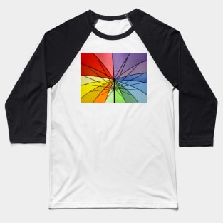 Rainbow Umbrella Baseball T-Shirt